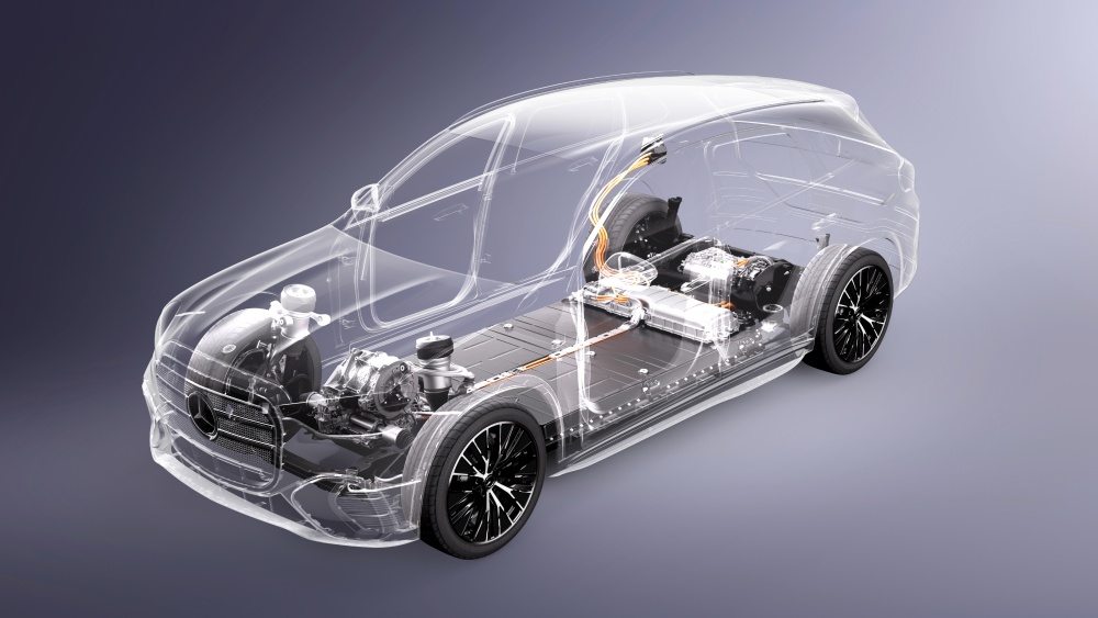 layout MErcedes-Benz GLC EQ.