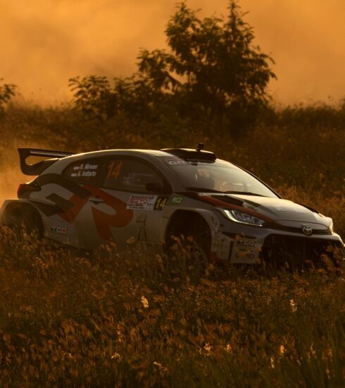 Toyota GR yaris Rally2 di Spritn Rally Semarang 2025.